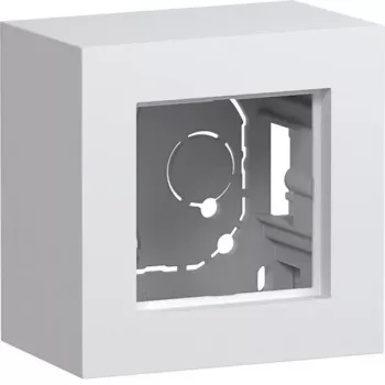 HAGER WAD8110WM utanpåliggande kapsling, 1-fack, hög modell, polarvit