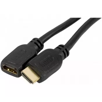 EXERTIS CONNECT High Speed HDMI-förlängningskabel, förgylld, HDMI typ A kontakt till uttag, 1,0 m 128395