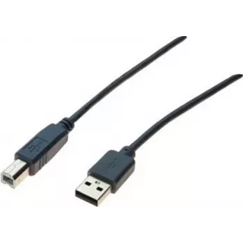 Exertis Connect 532408 USB 2.0-kabel, USB-A till USB-B, 1,8 m, grå