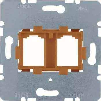 HAGER WDF4716P bärplatta orange Modular Jack-montering (WDF4716P)