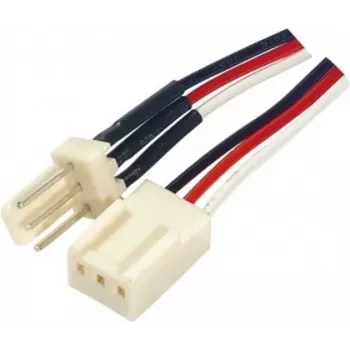 EXERTIS CONNECT 3-pin fläktströmförlängningskabel, 0,45 m, svart 146871