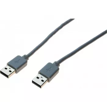EXERTIS CONNECT USB 2.0-kabel, USB-A kontakt till USB-A kontakt, grå, 2,0 m 532503