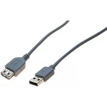 EXERTIS CONNECT USB 2.0-förlängningskabel, USB-A kontakt till USB-A uttag, 2,0 m, svart 532508