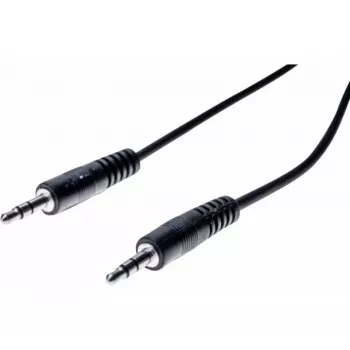 EXERTIS CONNECT 5m 3,5mm stereo-ljudkabel kontakt till kontakt, svart 108567
