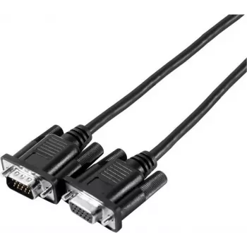 EXERTIS CONNECT SVGA-monitorkabel Eco, 15-polig HD D-Sub hane till hona, 3,0 m, svart - budgetmonitorkabel för standardapplikationer (117810)