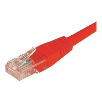 EXERTIS CONNECT Cat.6 U/UTP patchkabel, röd, 3,0 m, RJ45, spärrskydd 243730