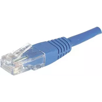 EXERTIS CONNECT CAT.6 U/UTP oskärmad kopparpatchkabel, blå, 15,0 m, RJ45 med snäppskydd 246761