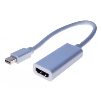 Exertis Connect Mini DisplayPort-hane till HDMI-hona adapterkabel 15 cm vit passiv 1080p 127437