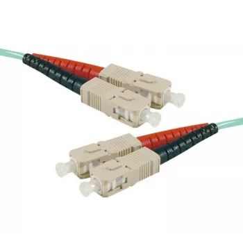 Exertis Connect OM3 SC duplex till SC duplex fiberoptisk patchkabel, aqua, 30 m 392759