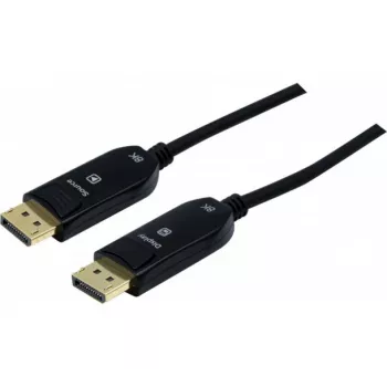 EXERTIS CONNECT DisplayPort 1.4 hybrid fiberoptisk kabel, 8K, DisplayPort-kontakt till DisplayPort-kontakt, 50 m (128069)
