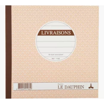 Le Dauphin följesedelsbok, 210 x 210 mm, duplikat (1162D) - 1 bok