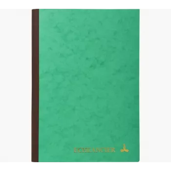 Le Dauphin planeringsbok A4, 96 sidor, 12 kolumner, grönt omslag 39721D