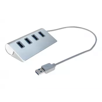 Exertis Connect 4-portars USB 3.0-hubb - desktop - svart 021312
