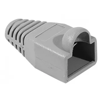 EXERTIS CONNECT RJ45 böjskydd för runda kablar, grå, 10-pack 253161