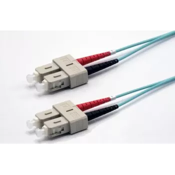 Ekivalan OM3 duplex fiberoptisk patchkabel SC/SC 1 m aqua COZOM3DCDC2SA0010A