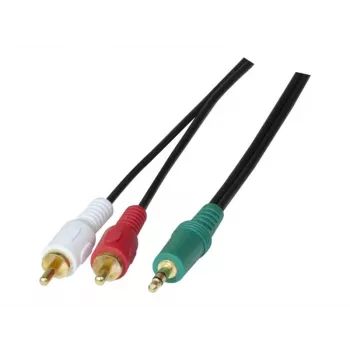 Exertis Connect 108791 ljudkabel 3 m 3,5 mm till 2 x RCA-kontakt svart