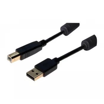 Exertis Connect USB 2.0 Type-A kontakt till Type-B kontakt kabel, 3 m, svart 532432