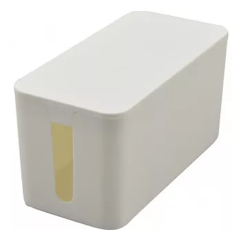 Exertis Connect liten kabelhanteringsbox för grenuttag, vit, 240 x 120 x 130 mm 573425