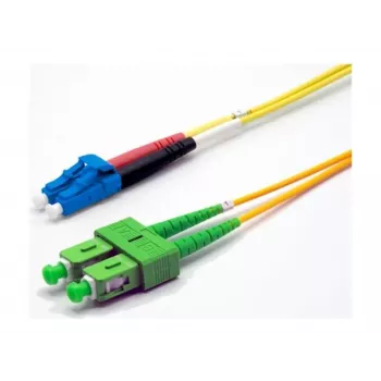 Ekivalan OS2 duplex fiberoptisk patchkabel LC/SC APC, 9/125 µm, gul, 3 m COZ008DALC2SJ0030A