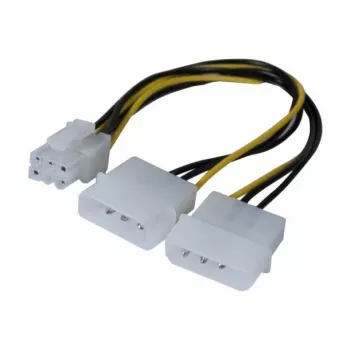 EXERTIS CONNECT Molex till PCI-E strömadapterkabel, 25 cm 146691