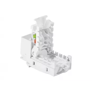 TECLINE RJ45 Keystone Jack, Cat.6 UTP, verktygsfri, vit 272883