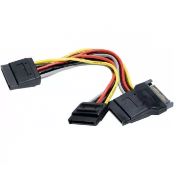 EXERTIS CONNECT SATA-strömfördelarkabel 15-polig till 3x SATA HDD - rak 147563