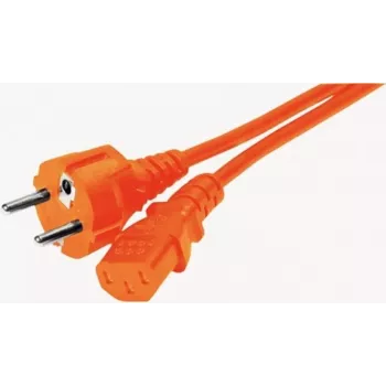 EXERTIS CONNECT nätkabel, Schuko till IEC C13, orange, 1,8 m 808073