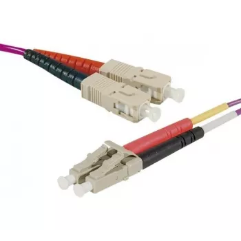 Exertis Connect 5 m SC/UPC till LC/UPC multimode OM2 duplex fiberoptisk patchkabel, LSZH, orange 392684