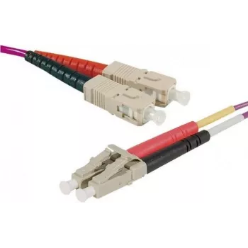 Exertis Connect OM4 fiberoptisk patchkabel HD, LC duplex till LC duplex, UPC, 15 m 392787