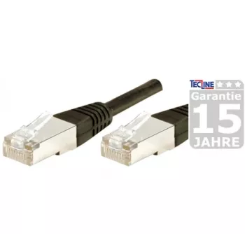 EXERTIS CONNECT CAT.6 F/UTP vattentät utomhus-patchkabel, svart, 1,0 m 845039