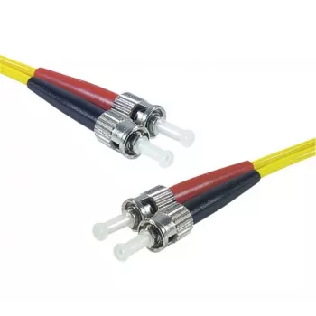 EXERTIS CONNECT fiberoptisk patchkabel Eco, OS2 single-mode, duplex ST/UPC till ST/UPC, gul, 1,0 m 392891