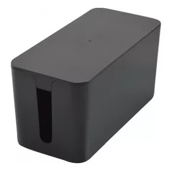 Exertis Connect kabelhanteringsbox liten för grenuttag, svart, 240 x 120 x 130 mm 573426