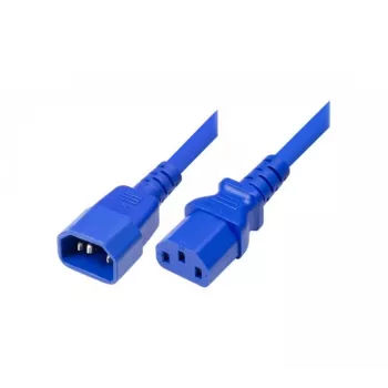 Exertis Connect IEC-nätkabel C14 till C13, blå, 5,0 m 808047