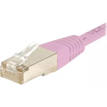 EXERTIS CONNECT Cat.6 S/FTP PiMF patchkabel, RJ45, rosa, 1,5 m 854481