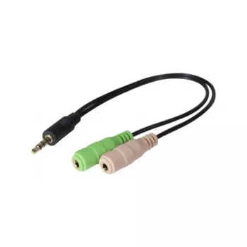 Exertis Connect CTIA headsetadapter – 3,5 mm TRRS till dubbla TRS (hörlurs-/mikrofonsplitter) 721135