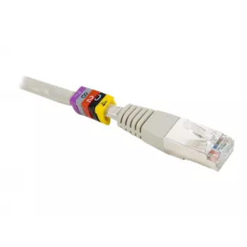 Exertis Connect Dexlan kabelmärkningsring, gul, siffror 0-9, 100 st 753490