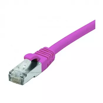 EXERTIS CONNECT Cat. 6 F/UTP PoE halogenfri patchkabel, rosa, 3,0 m med spärrhake 854435