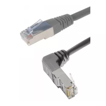 Exertis Connect Cat. 6A S/FTP patchkabel, vinklad, grå, 3,0 m 854305