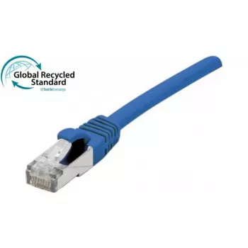 EXERTIS CONNECT RJ45 patchkabel Cat. 6, F/UTP, GRS-certifierad, blå, 2,0 m (854614)