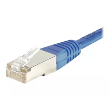 EXERTIS CONNECT Cat.5e F/UTP patchkabel, blå, 0,15 m, Slim Snagless Boot 857100