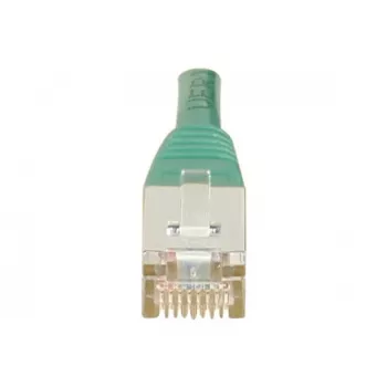 EXERTIS CONNECT Cat.6 F/UTP patchkabel, 1,5 m, grön, slimmad snagless-muff 857920