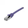 EXERTIS CONNECT Cat 6A S/FTP patchkabel, violett, 0,15 m 858513