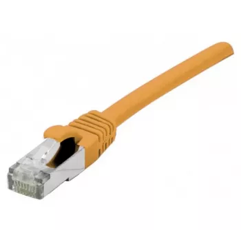 EXERTIS CONNECT S/FTP Cat 6A patchkabel, 15 m, orange, Slim Snagless 858539