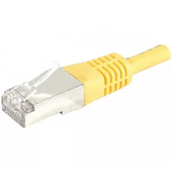 Exertis Connect 858330 Cat.6A S/FTP (PiMF) Class EA patchkabel, 0,5 m, gul, slim böjsydd
