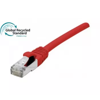 EXERTIS CONNECT RJ45 patchkabel Cat. 6, F/UTP, GRS-certifierad, röd, 0,3 m (854619)