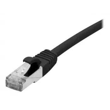 EXERTIS CONNECT 858482 Cat 6A S/FTP patchkabel, 0,3 m, svart, Slim Boot