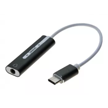 Exertis Connect USB-C till 3,5 mm ljudadapter - 24-pin USB-C kontakt till stereomini telejack (921555)