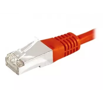 EXERTIS CONNECT Cat6a F/UTP patchkabel, 3 m, röd, 10 Gbps, Slim Bend Protection 859536
