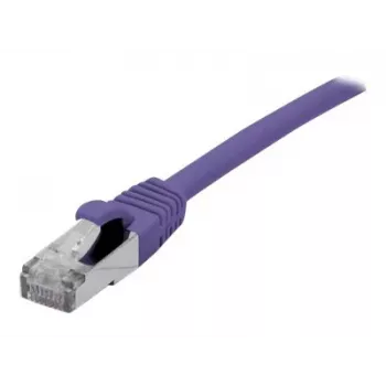 EXERTIS CONNECT Cat 6A S/FTP patchkabel, violett, 20 m, Slim Snagless, 10 Gbps 858524
