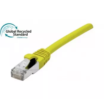 EXERTIS CONNECT RJ45 patchkabel Cat. 6 F/UTP GRS-certifierad gul 10,0 m (854644)
